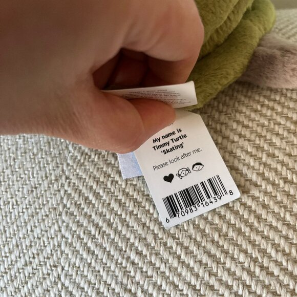 Jellycat Timmy Turtle Ice-Skating BNWT - Picture 6 of 8